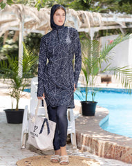 Black Tangle Burkini 2221