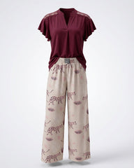 Berry Safari Pajama Set 6803 - Youlya - pajama set