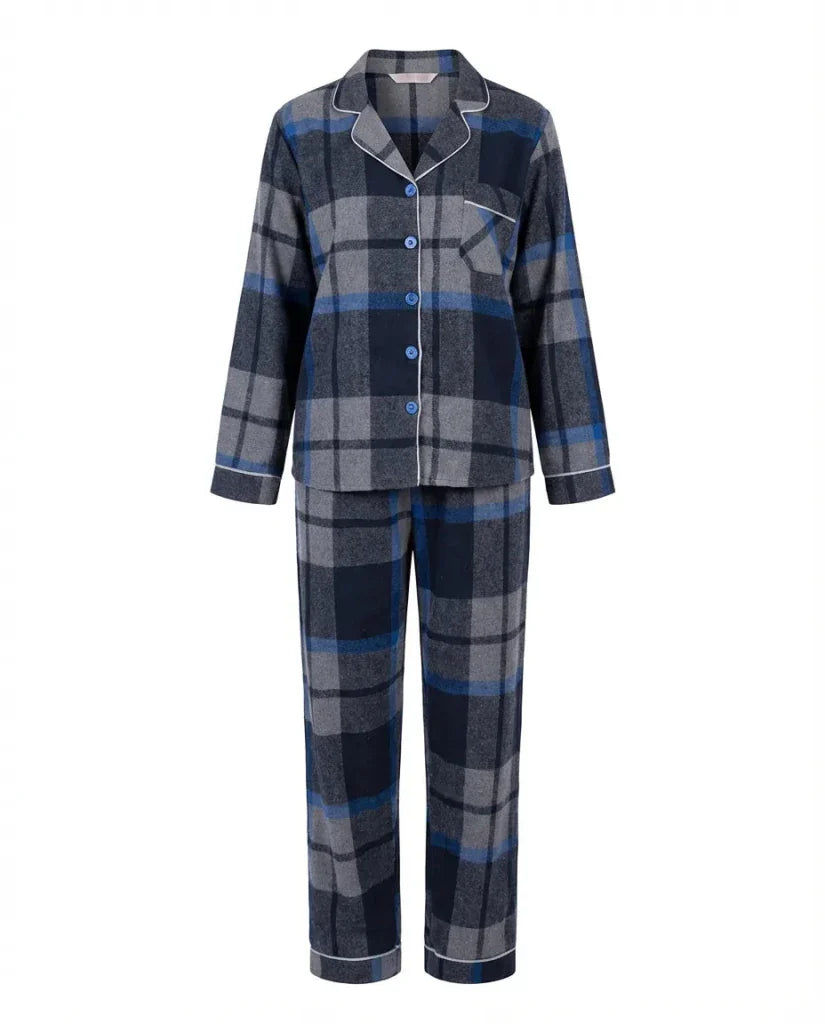 Classic Navy Pajama Set 6718 - Youlya - winter pajama set