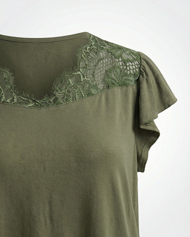 Olive Lace Pajama Set 6810 - Youlya - pajama set