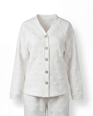 Winter Cotton Jacquard Pajama Set 6704 - Youlya - winter pajama set