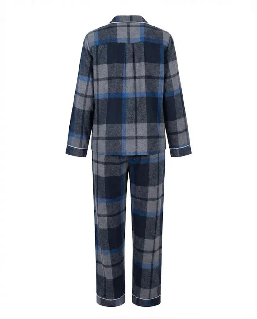 Classic Navy Pajama Set 6718 - Youlya - winter pajama set