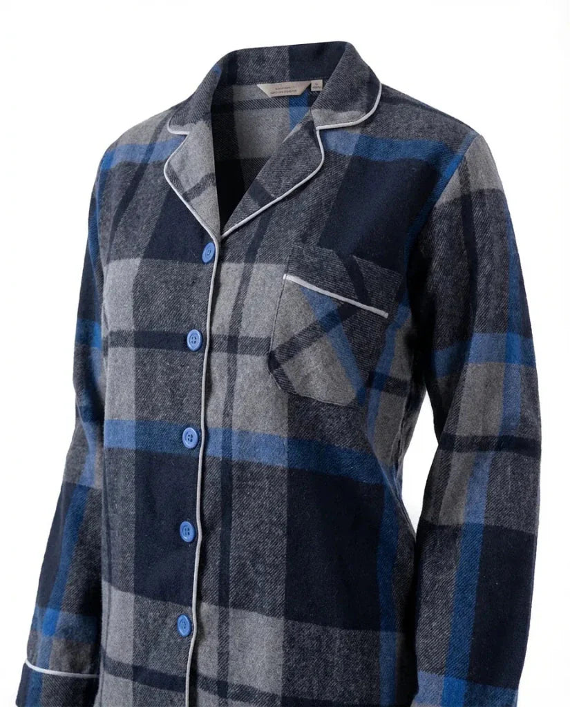 Classic Navy Pajama Set 6718 - Youlya - winter pajama set