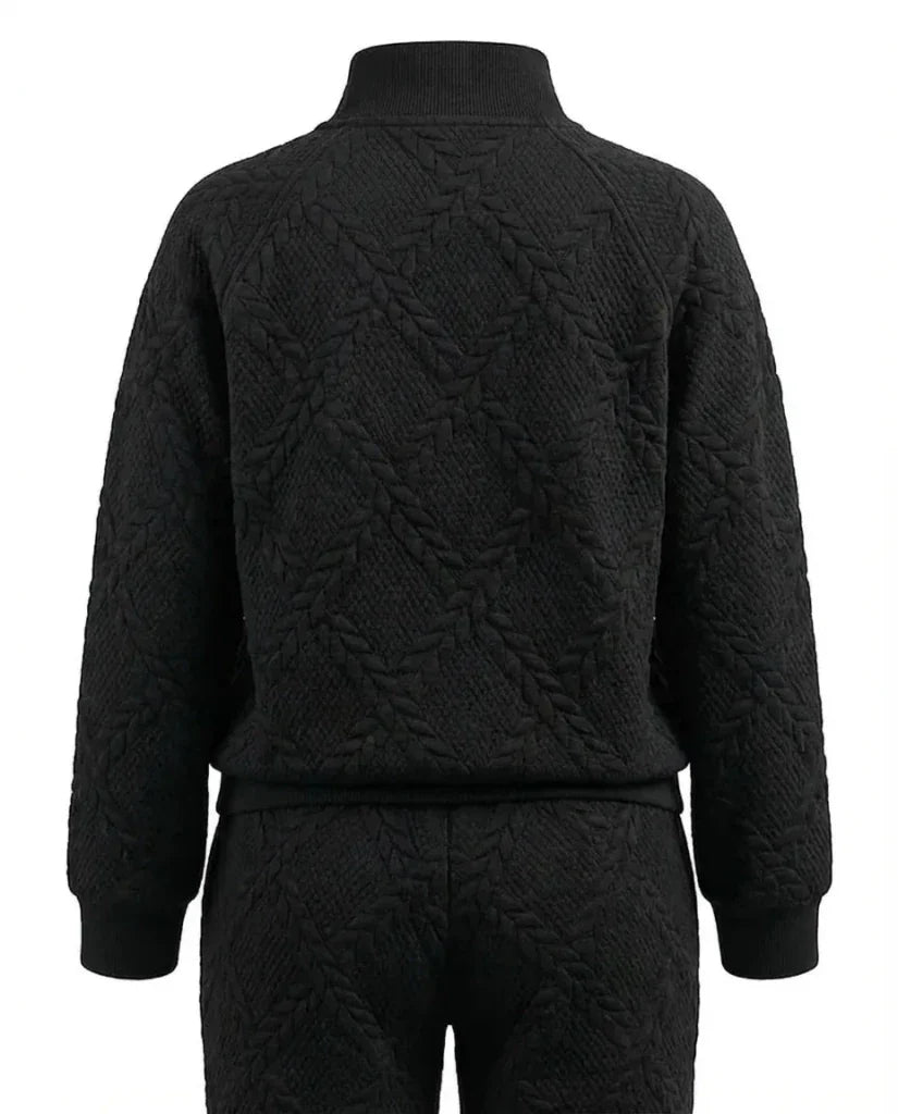 Obsidian Weave Pajama Set 6712A - Youlya - winter pajama set