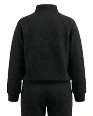 Obsidian Weave Pajama Set 6712A - Youlya - winter pajama set