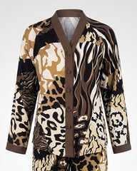 Wild Patch Pajama Set 6821 - Youlya - pajama set